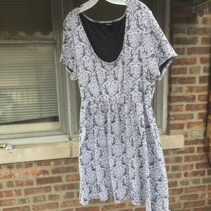 Cute gray and white dress